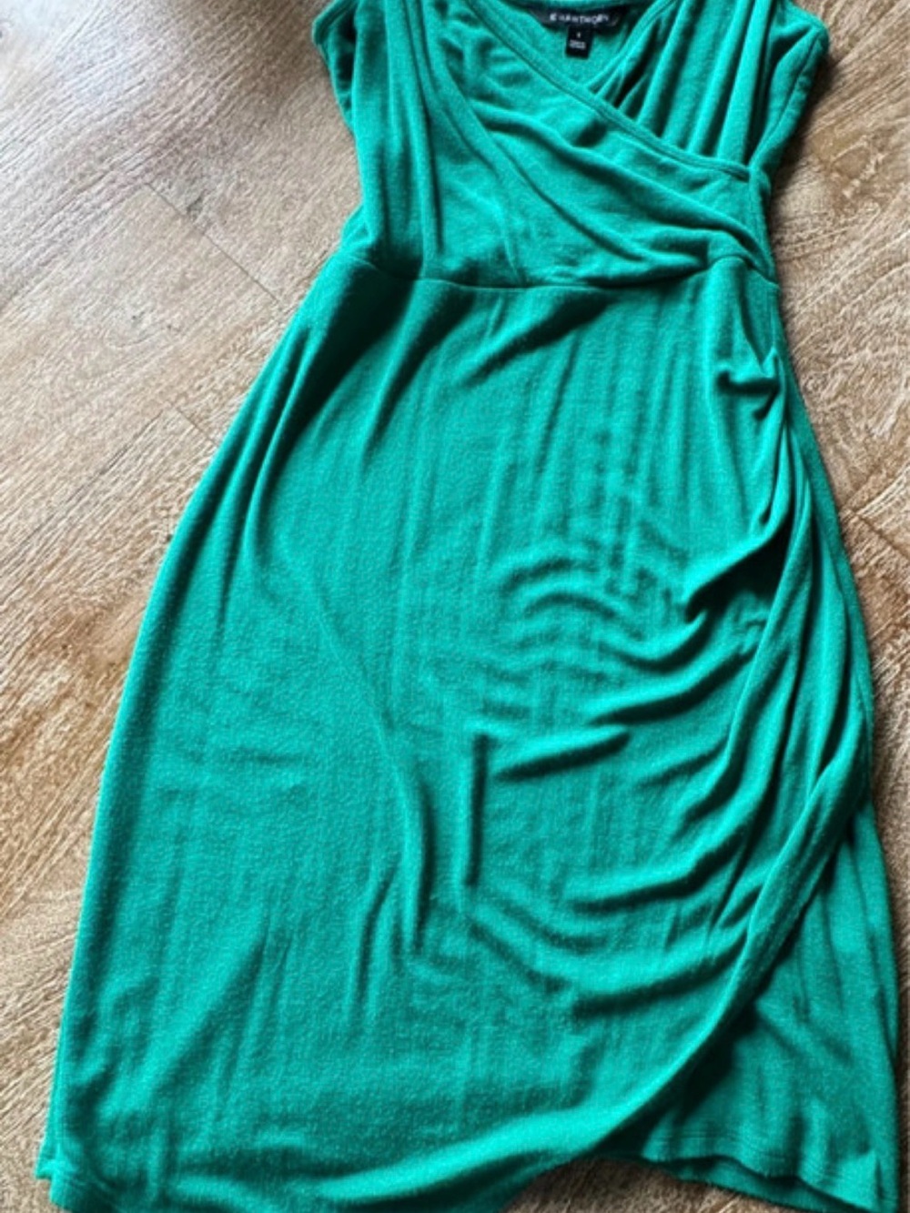 41 Hawthorn Emerald Green Faux-Wrap Midi Dress